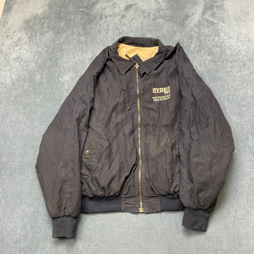 VTG Norman Todd Jacket Men Medium Black Ryder TRS San Francisco Mini Storage